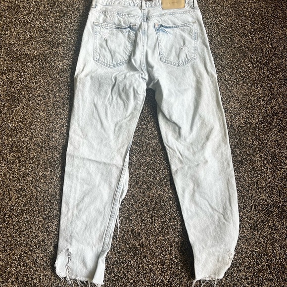 Blue Boyfriend Jeans with Distressed Details - Picture 5 of 7